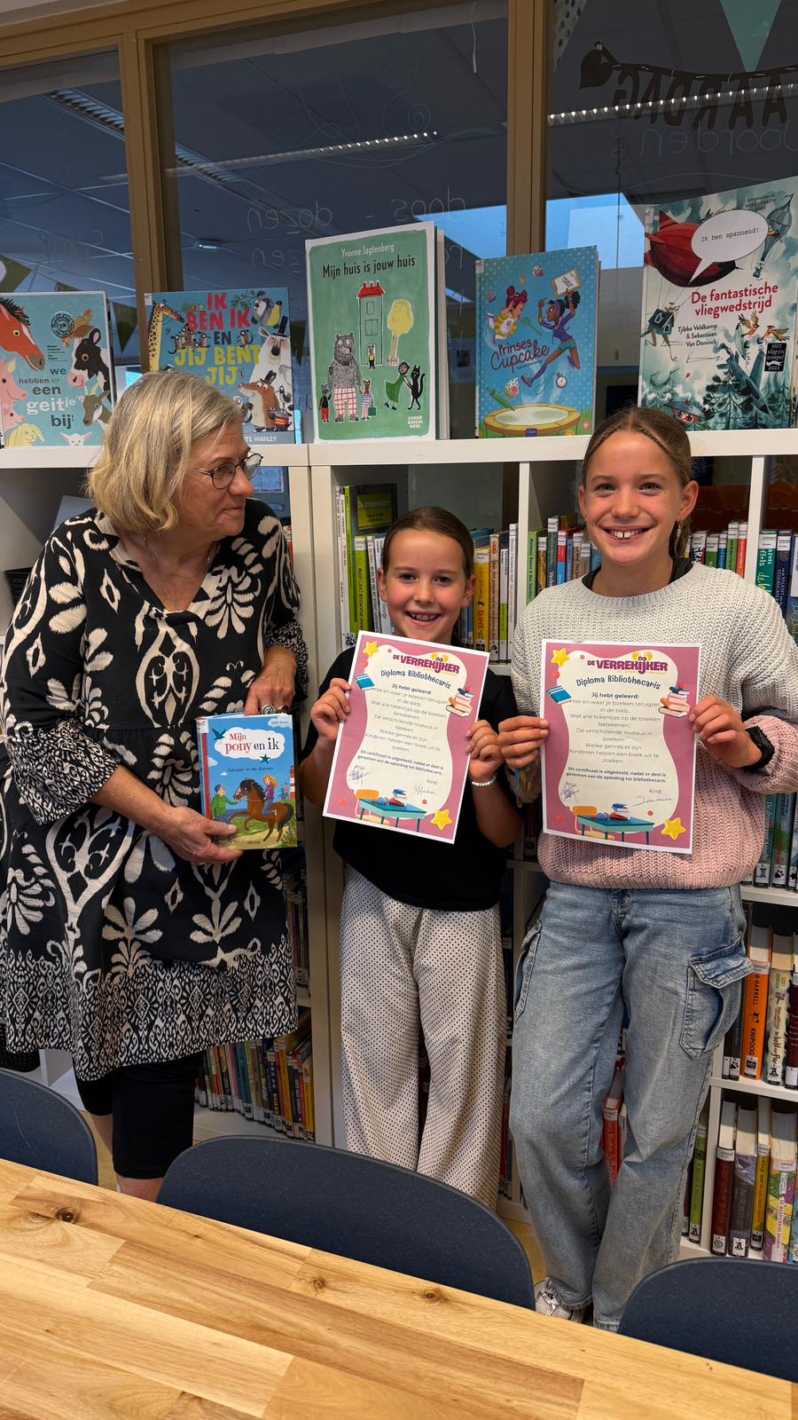 📚 Een fijne bieb dankzij Marlie en Sofie! 📚